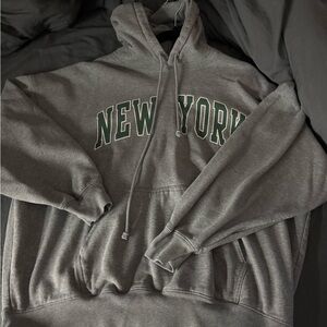 Gray Pacsun New York Hoodie
